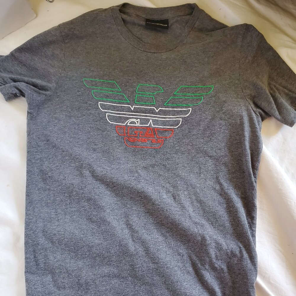 Emporio Armani logo tee sz M